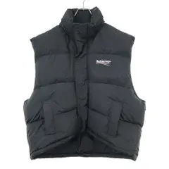 BALENCIAGA バレンシアガ Political Campaign Padded Gilet キャンペーンロゴパテッドベスト 762769 TYD36 ブラック 46
