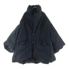 FUMITO GANRYU (フミトガンリュウ) TRAPEZE LAPEL DOWN JACKET トラペーズ ラペル ダウン ジャケット ブラック FU4-JA-01