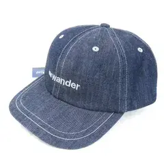 未使用 and wander アンドワンダー キャップ dry denim cap 574-4986236 デニム コットン インディゴ F  90010050