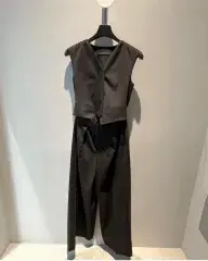 ジュンジェイ レディース 24SS ベスト レイヤード ワイドパンツ サイズ36