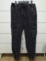 48 Juun.J ジュンジェイ 23SS ウォッシュ デニム カーゴ ジョガー パンツ