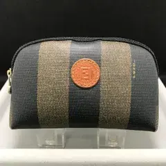 Fendi　フェンディ　ポーチ　ぺカン　PVC×レザー　2080