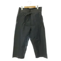 ミーイッセイミヤケ me ISSEY MIYAKE FLAT DENIM デニムパンツ ジーンズ ワイド クロップド インディゴ /CX ■GY78