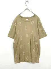 NOZOMI ISHIGURO ノゾミイシグロ コットン アルファベットプリント Tシャツ 半袖 カットソー ベージュ ■◇ レディース