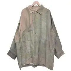 ZIGGY CHEN　ジギーチェン　2024SS　Spiral Printing Oversized Long Shirt　スパイラル プリンティング オーバーサイズド ロングシャツ　OM2410720　8054000253784