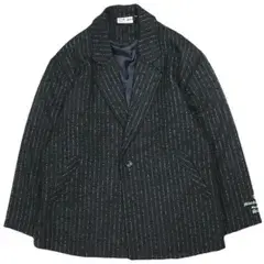 sulvam x BLACK EYE PATCH サルバム ブラックアイパッチ 19AW 別注 TAILORED JACKET ブークレウール ピンストライプ テーラードジャケット XL NAVY 1B アウター g26330