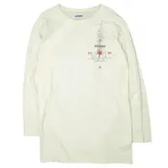 KOZABURO コウザブロウ 22AW 日本製 NEW AGE LONG SLEEVE TEE PRINT 梵盆 プリントロングスリーブTシャツ T-402-1 2 OFF WHITE 長袖 Snow Peak トップス g26647