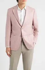 ピーター・ミラー メンズ アウター ジャケット・ブルゾン シルク コート リネン Peter Millar Hyperlight Soft Light Pink Mlange Silk Linen B