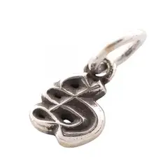 クロムハーツ CHROME HEARTS ペンダントトップ アルファベット スタックチャーム S シルバー925 アルファベット ペンダントトップ メンズ Used A