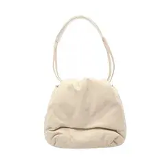 セリーヌ CELINE ショルダーバッグ Pillow Bag オフホワイト レザー ショルダーバッグ レディース Used A
