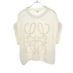 ロエベ LOEWE ベスト アナグラム S359Y14KD9 ウール ニット レディース Used A