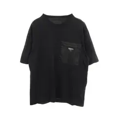 プラダ PRADA 半袖Tシャツ Re-Nylon トライアングルロゴ クルーネック コットン Tシャツ メンズ Used A