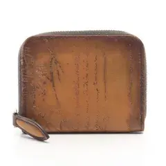 ベルルッティ Berluti コインケース ワパ マネーパース カリグラフィ ブラウン レザー ワパ マネーパース メンズ Used B