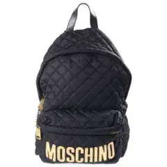 MOSCHINO (モスキーノ) キルティング バックパック リュック ブラック