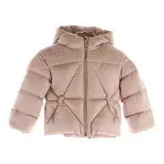 MONCLER (モンクレール) KIDS ARABETTE ダウンジャケット ボア切り替え ジップアップ キッズ ピンク G29511A56510