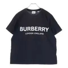BURBERRY (バーバリー) フロントロゴ半袖Tシャツ カットソー ブラック 8011651