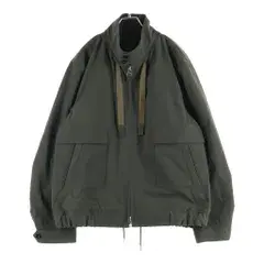 Sacai (サカイ) 26SS Weathercloth Blouson ウェザークロス ブルゾン ジップアップ ジャケット カーキ 26-03917M