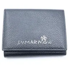 MARNI (マルニ) 26SS 三つ折り財布 コンパクトウォレット コインケース ブラック レザー PFMO0105U2