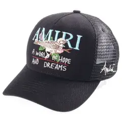 AMIRI (アミリ) Hope And Dreams Trucker Hat in Black ホープ アンド ドリームズ トラッカーキャップ 帽子 ブラック AMSAHE1034