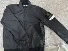 m ストーンアイランド 26ss クリンクルレップス ウィンドブレーカー ジャケット ブラック