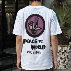 未着用　Needles Tシャツ PEACE TO WORLD Suzuki Kenji Lサイズ