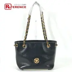 VERSACE ヴェルサーチ ショルダーバッグ メデューサ ロゴ レザー ブラック