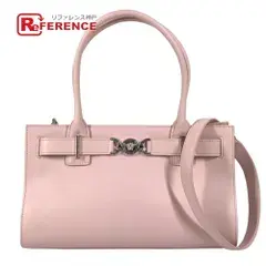 VERSACE ヴェルサーチ ショルダーバッグ メデューサ ロゴ レザー ピンク