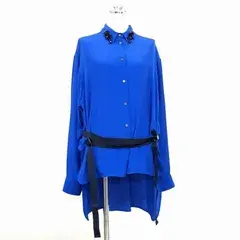 【新品】N°21（ヌメロ ヴェントゥーノ）ブラウス 40 ブルー /03025