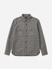 THE FLAT HEAD ダッフル フラットヘッド ハウンドトゥース ウォーク シャツ
