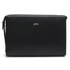 ポーター 吉田カバン／PORTER バッグ セカンドバッグ クラッチバッグ 鞄 メンズ 男性 男性用 レザー 革 本革 ブラック 黒  197-01508 FLUX POUCH フラックス ポーチ