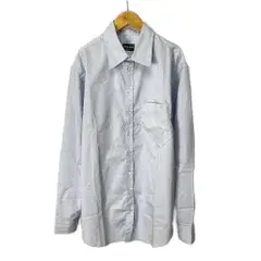 ジョルジオアルマーニ GIORGIO ARMANI シャツ カジュアル 長袖 42 スカイブルー JAA