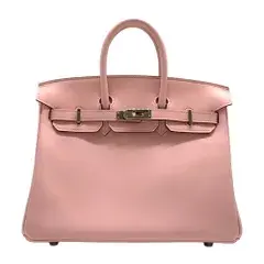 エルメス バーキン25  ハンドバッグ ローズサクラ シルバー金具 スイフト Z刻印 中古 HERMES
