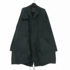 フミトガンリュウ FUMITO GANRYU 20AW Lapelled mods coat ラペルド モッズコート ジャケット 2 ブラック 黒 FU4-CO-03