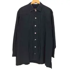 ワイズフォーメン Ys for men SHIRTS 90-00s フロントプリーツ オーバーサイズ 長袖シャツ メンズ JPN：3 