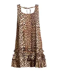 ガニー レディース トップス ワンピース サマードレス GANNI Beige ベージュ