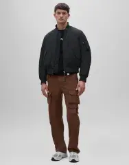 90新品 ASPESI Loro Piana MA-1 ボマー ネイビー L