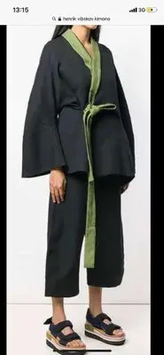 NP 680 Euro PV Designer Kimono Jacke von Henrik Vibskov Gr S 36-38. waschbar , neuwertig ! Sehr hohe NP . Einzel Stück