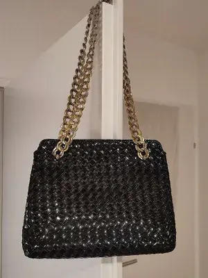 Vintage Bottega Veneta Tasche aus lackiertem Leder