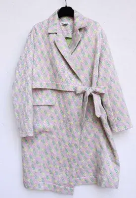 Henrik Vibskov "Again Coat" Pastel Flowers Mantel