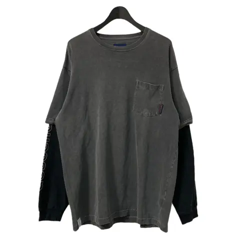 20SSMILITIA LAYERD TEEドッキングロングスリーブTシャツ