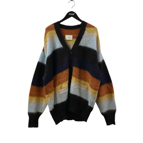 COLOR COMBINATION MOHAIR CARDIGAN薄手カーディガンST.534-2
