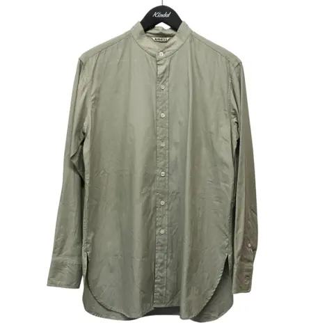 20SSWASHED FINX TWILL SHIRTSバンドカラーシャツA20SS04TN