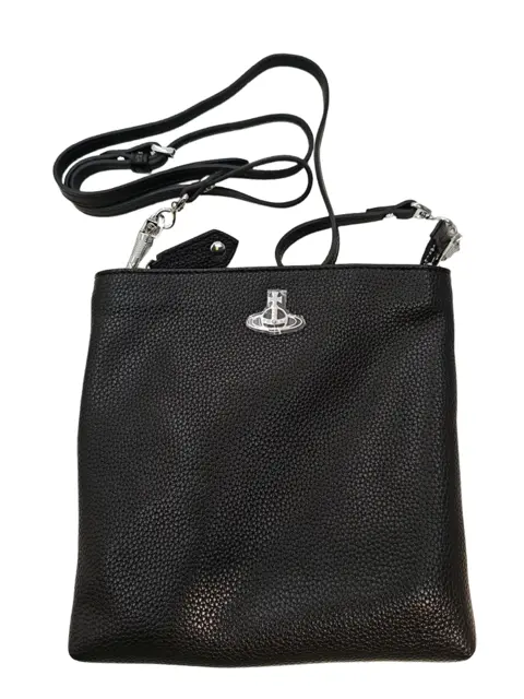 Vivienne Westwood Men's Bag Black 100% Leather Satchel