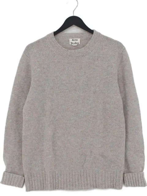 Acne Studios Men's Jumper M Grey 100% Wool Crew Neck Pullover