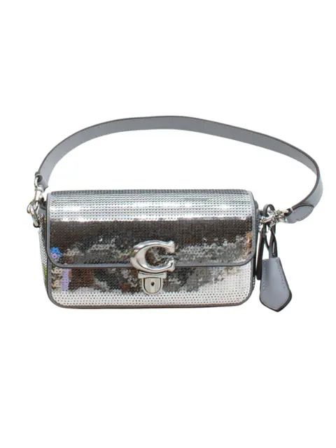 Coach Women's Bag Silver 100% Other Crossbody