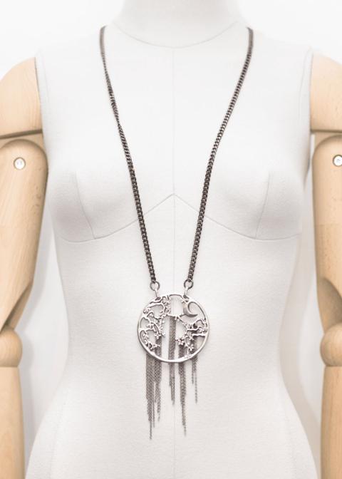 Jean Paul Gaultier Cherry Blossom Pendant Necklace