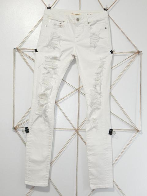 Saint Laurent Distressed Skinny D01 W/SK-LW denim SS13