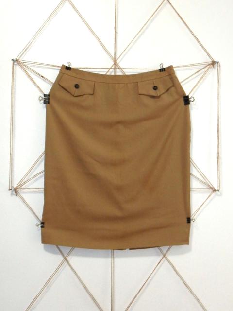 Yves Saint Laurent Rive Gauche Wool Pencil Skirt SS04