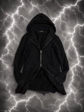 DIET BUTCHER SLIM SKIN Mesh Hoodie Black V系 Rock Band Used