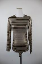 Fornarina Womens Striped Logo Casual Vintage Long Sleeve T-Shirt, Size S